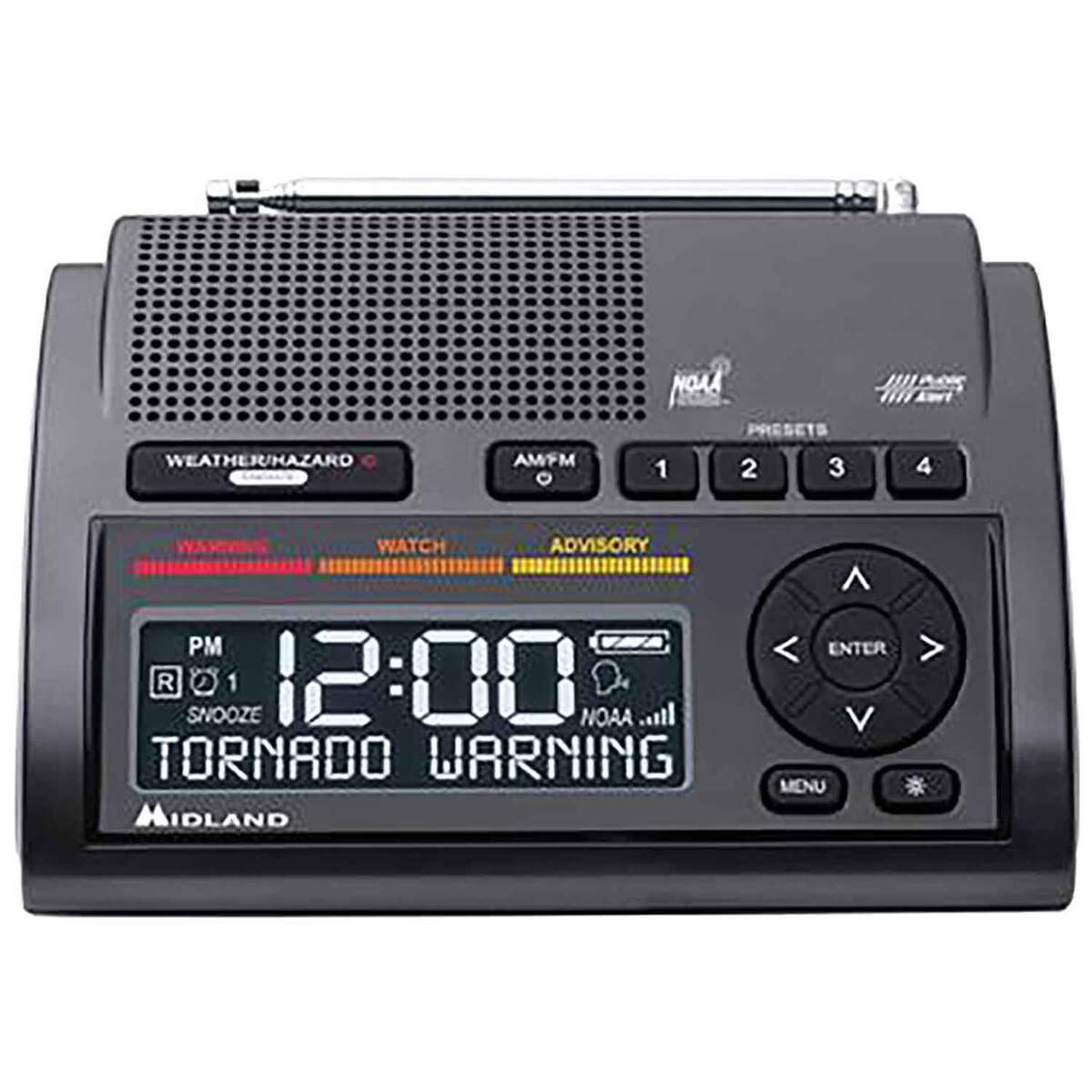 Midland WR400 Deluxe NOAA Weather Radio - Black Midland WR400 Deluxe NOAA Weather Radio - Black