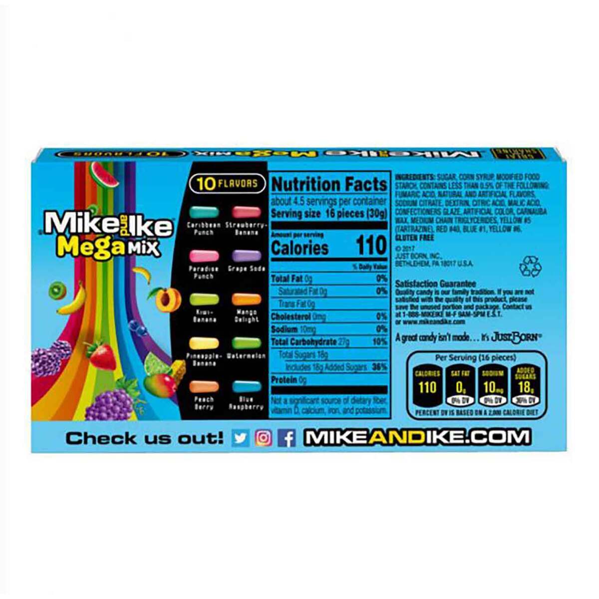 Mike and Ike 5oz Theater Box - Mega Mix Mike and Ike 5oz Theater Box - Mega Mix