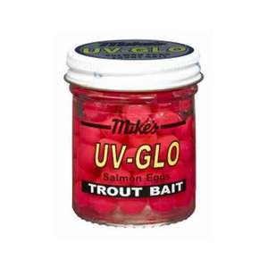 Mikes UV Glo Salmon Eggs - Red, 1-4/5oz