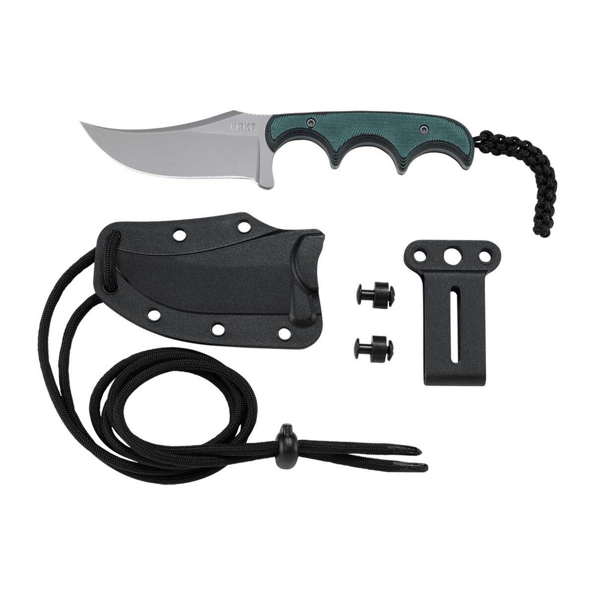CRKT Minimalist Persian 2.76 inch Fixed Blade - Green - Green CRKT Minimalist Persian 2.76 inch Fixed Blade - Green - Green