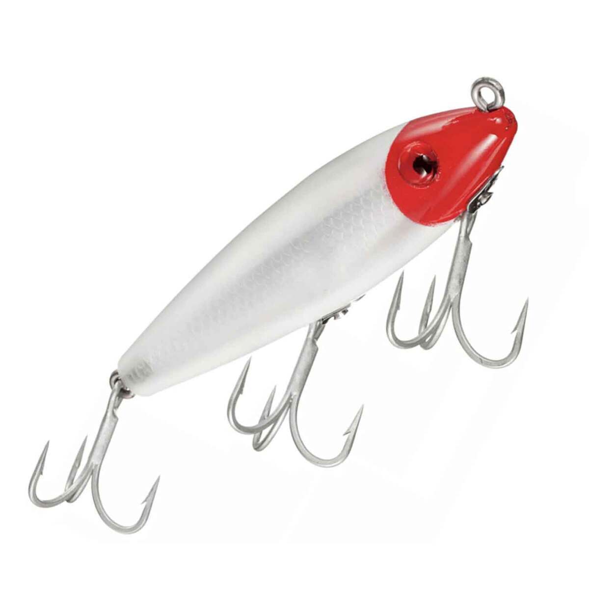 MirrOlure Classic 7M Series Floating Topwater Hard Bait Red/White. 3