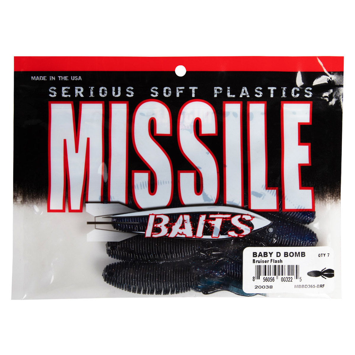 Missile Baits Baby D Bomb Creature Bait - Bruiser Flash, 3.65in - Bruiser Flash Missile Baits Baby D Bomb Creature Bait - Bruiser Flash, 3.65in - Bruiser Flash
