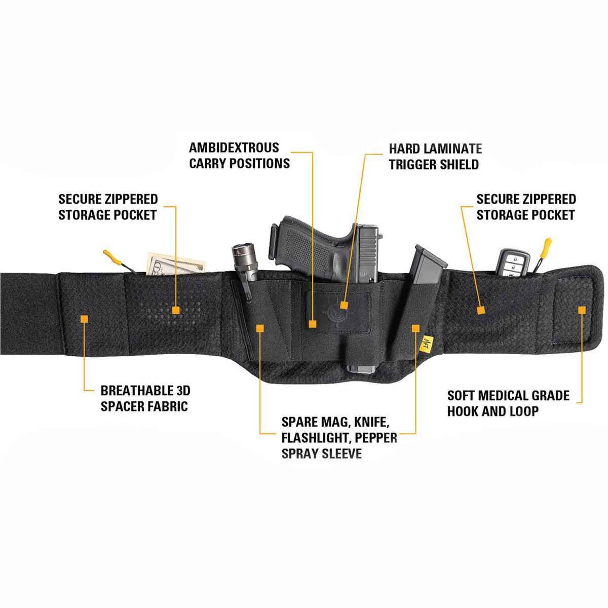 Mission First Tactical Belly Band - Black Mission First Tactical Belly Band - Black