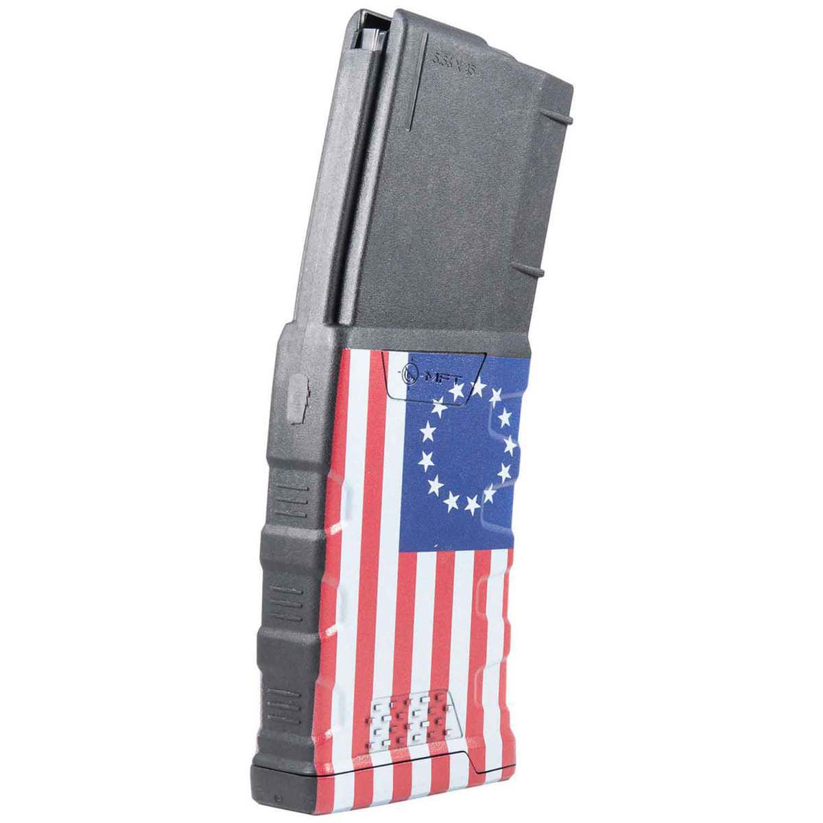 Mission First Tactical Betsy Ross Flag Decorated Extreme Duty AR15/M4 Rifle Magazine - 30 Rounds Mission First Tactical Betsy Ross Flag Decorated Extreme Duty AR15/M4 Rifle Magazine - 30 Rounds