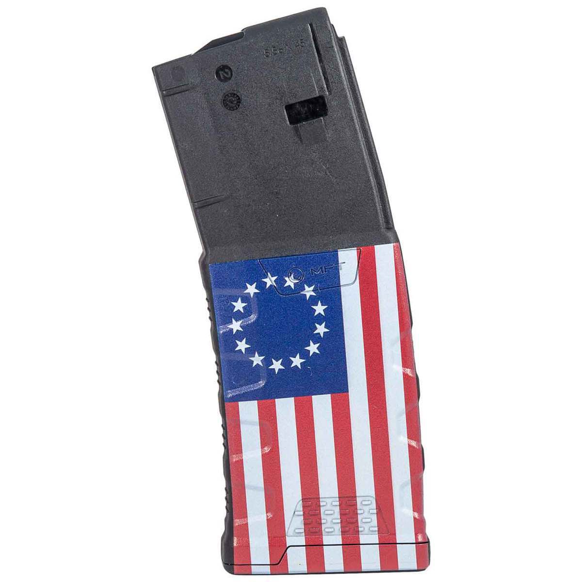 Mission First Tactical Betsy Ross Flag Decorated Extreme Duty AR15/M4 Rifle Magazine - 30 Rounds Mission First Tactical Betsy Ross Flag Decorated Extreme Duty AR15/M4 Rifle Magazine - 30 Rounds
