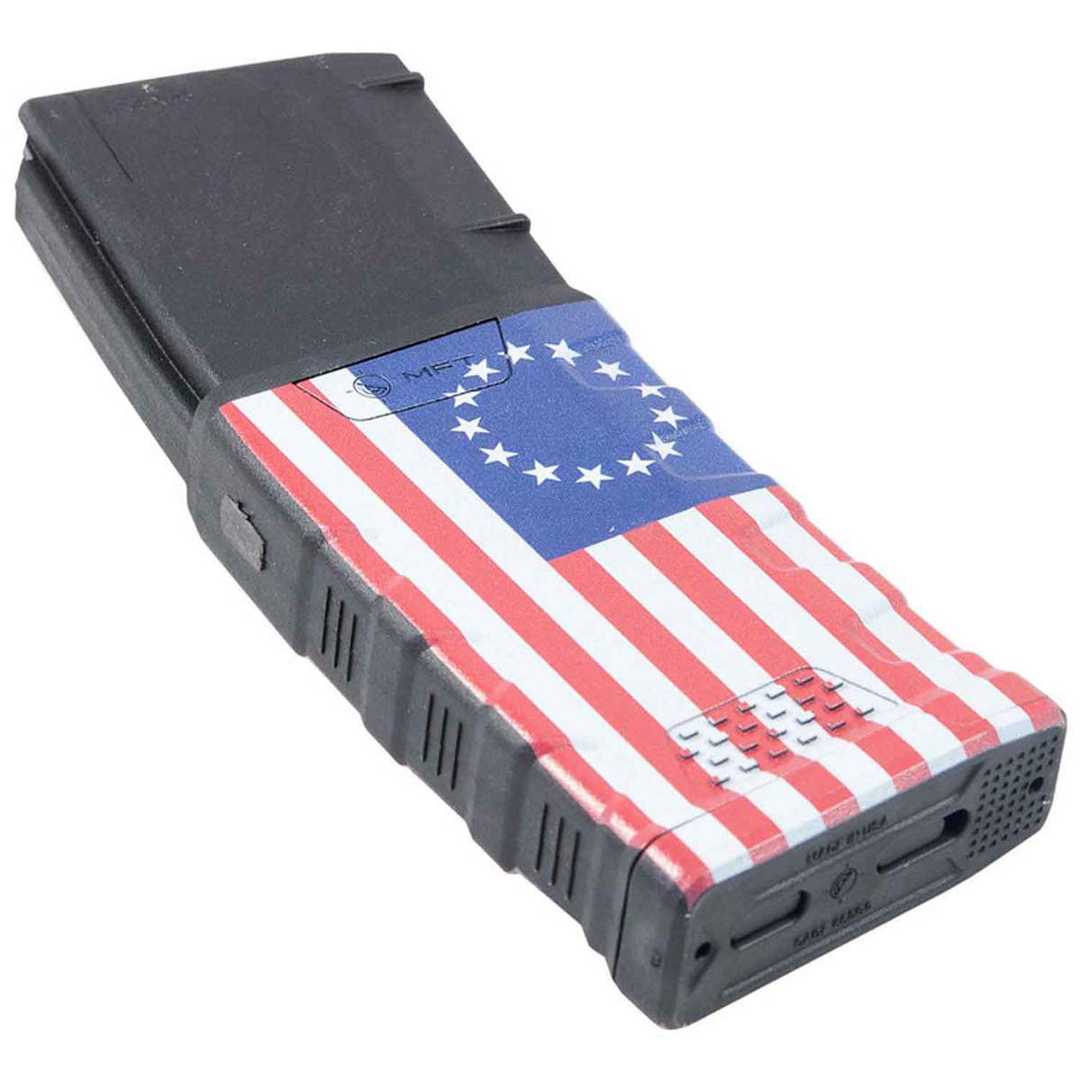Mission First Tactical Betsy Ross Flag Decorated Extreme Duty AR15/M4 Rifle Magazine - 30 Rounds Mission First Tactical Betsy Ross Flag Decorated Extreme Duty AR15/M4 Rifle Magazine - 30 Rounds