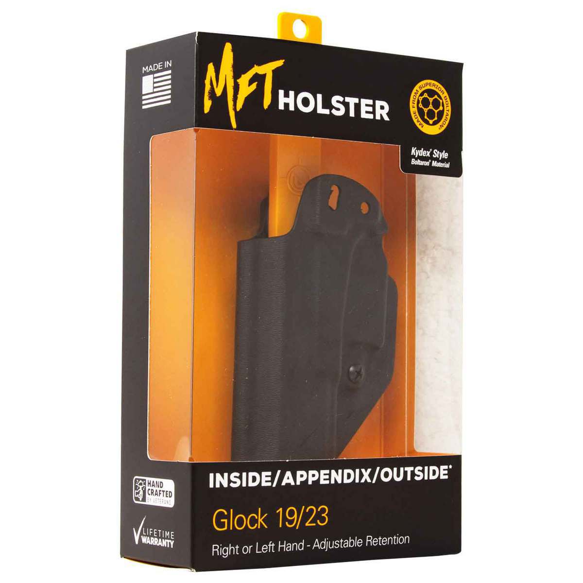 Mission First Tactical Glock 19/23/44 Inside/Outside the Waistband Ambidextrous Holster - Black Mission First Tactical Glock 19/23/44 Inside/Outside the Waistband Ambidextrous Holster - Black