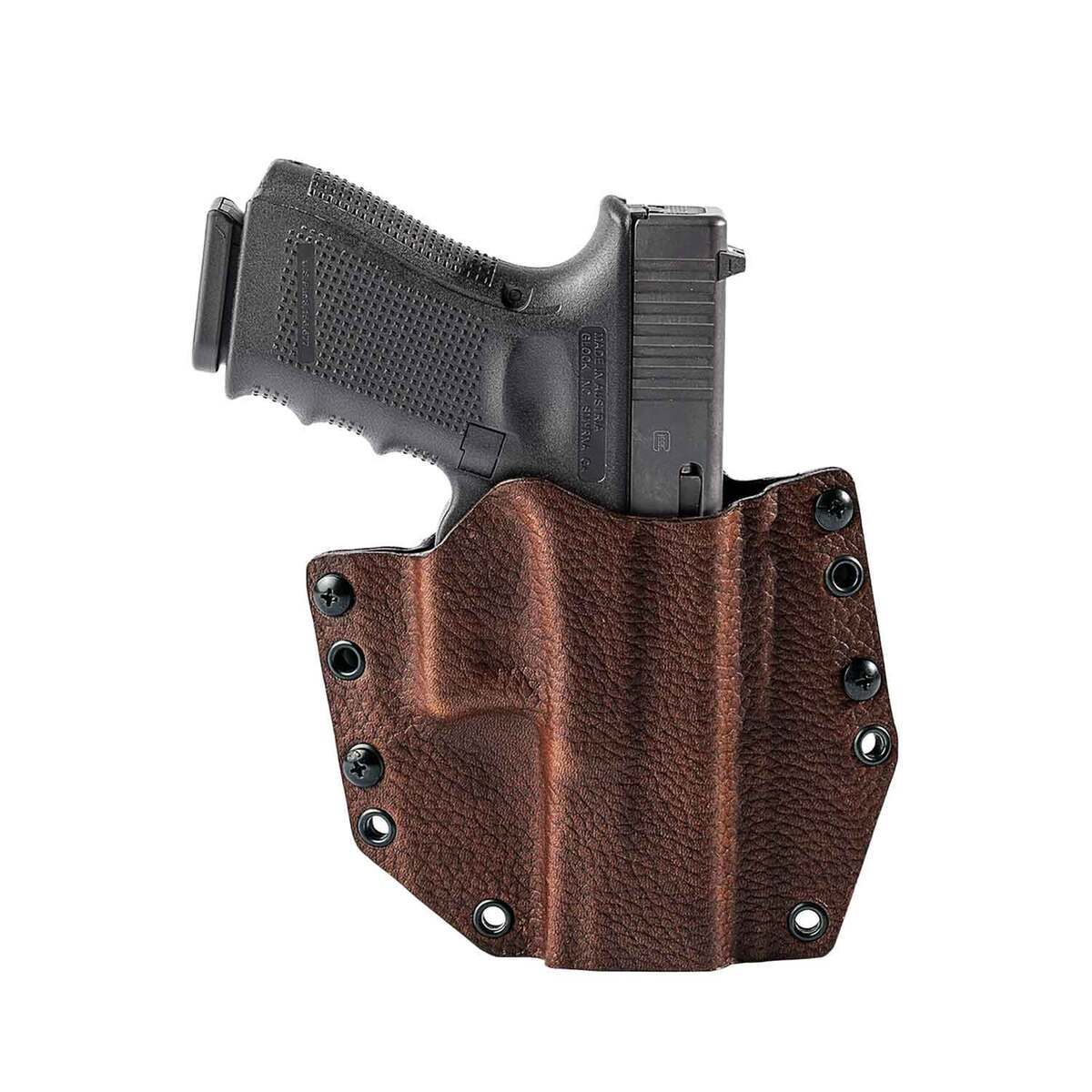 Mission First Tactical Hybrid Glock 19/23/44 Inside/Outside the Waistband Right Hand Holster - Brown Mission First Tactical Hybrid Glock 19/23/44 Inside/Outside the Waistband Right Hand Holster - Brown