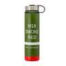 Mission First Tactical M18 Red Smoke 24oz Insulated Bottle with Screw Top Lid - Green - Red/Green