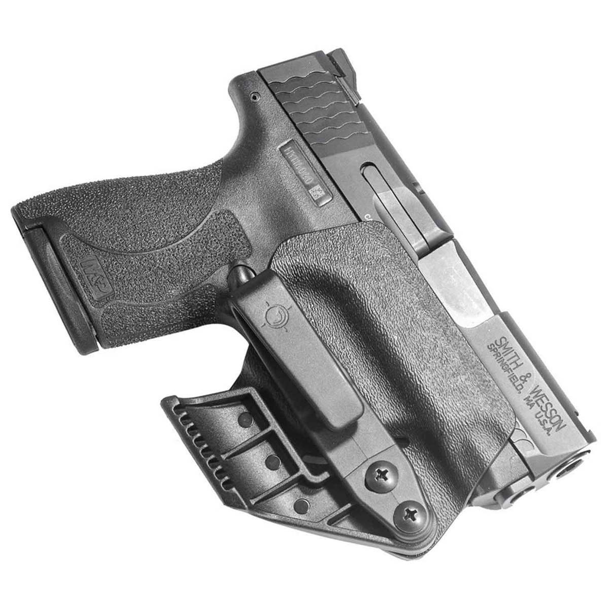 Mission First Tactical Minimalist Smith & Wesson M&P Shield 1.0 9mm/40Cal Inside the Waistband Ambidextrous Holster - Black Mission First Tactical Minimalist Smith & Wesson M&P Shield 1.0 9mm/40Cal Inside the Waistband Ambidextrous Holster - Black