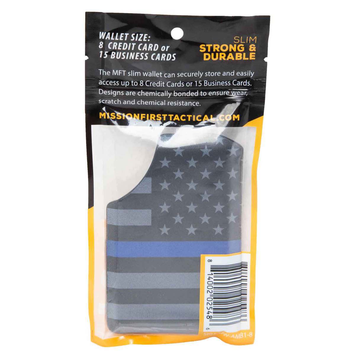 Mission First Tactical Minimalist Wallet - Blue Line Flag Mission First Tactical Minimalist Wallet - Blue Line Flag