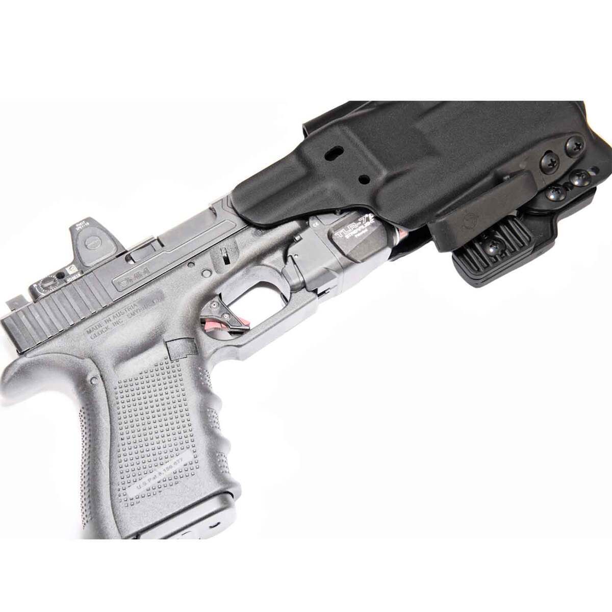 Mission First Tactical Pro Series TLR7 Sub Springfield Hellcat Inside/Outside the Waistband Ambidextrous Holster - Black Mission First Tactical Pro Series TLR7 Sub Springfield Hellcat Inside/Outside the Waistband Ambidextrous Holster - Black