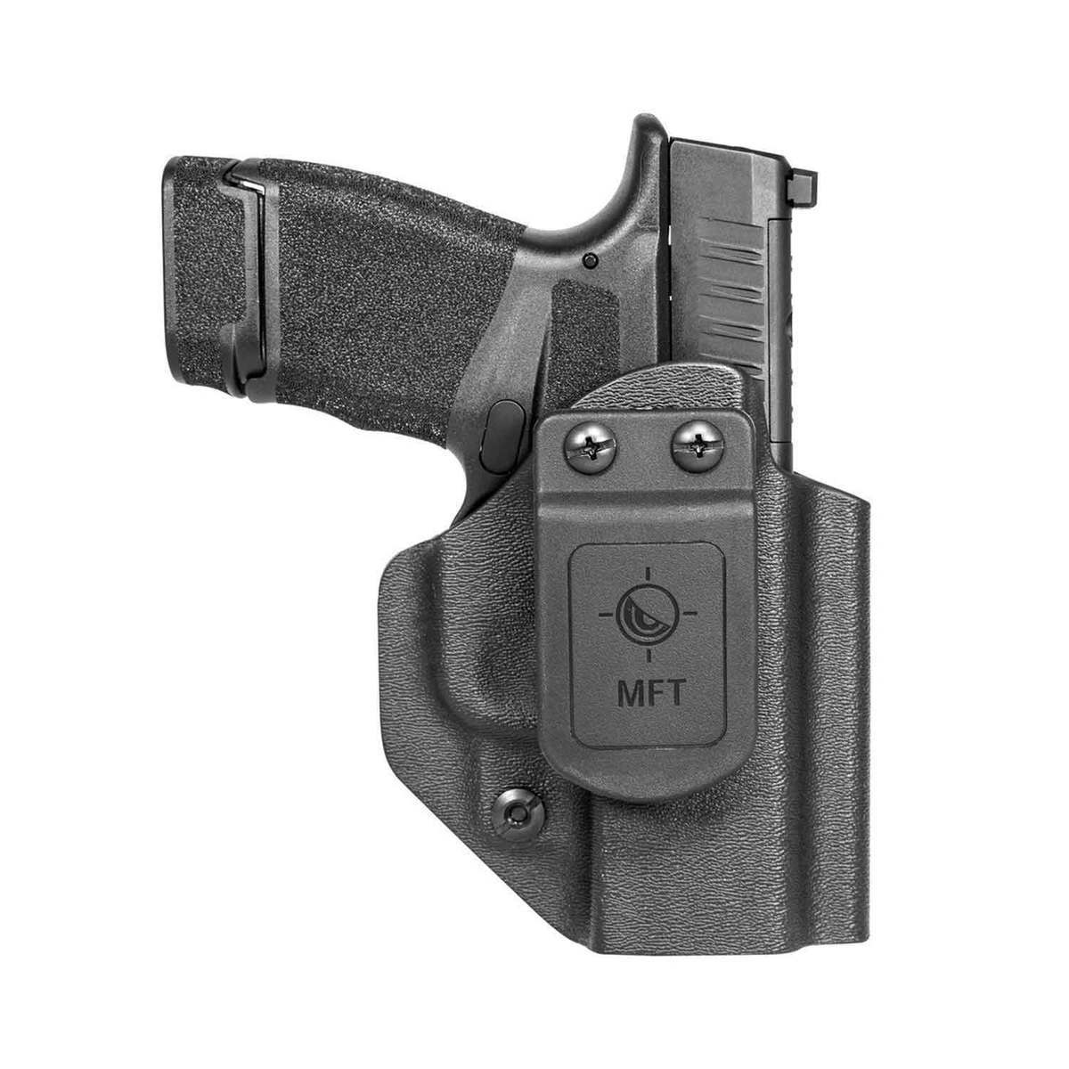 Mission First Tactical Springfield Hellcat Kydex Micro-Compact Ambidextrous Inside/Outside Holster - Black - Black Mission First Tactical Springfield Hellcat Kydex Micro-Compact Ambidextrous Inside/Outside Holster - Black - Black
