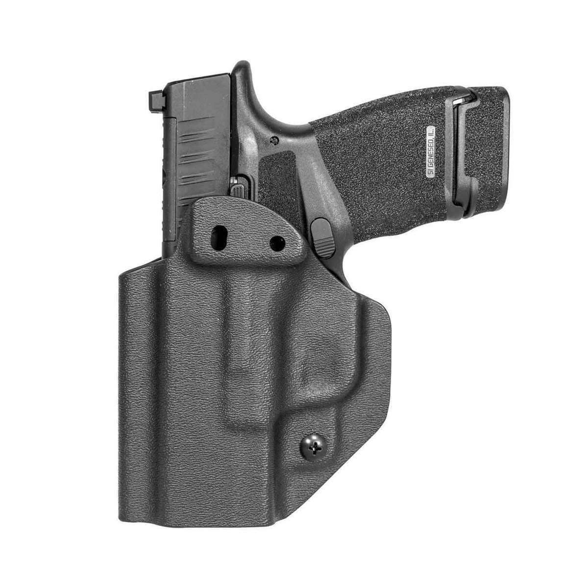 Mission First Tactical Springfield Hellcat Kydex Micro-Compact Ambidextrous Inside/Outside Holster - Black - Black Mission First Tactical Springfield Hellcat Kydex Micro-Compact Ambidextrous Inside/Outside Holster - Black - Black