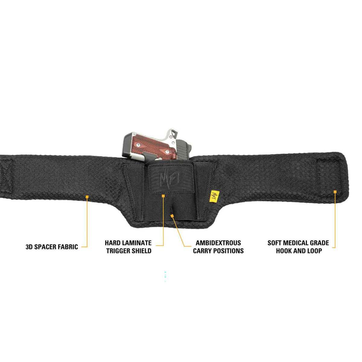 Mission First Tactical Ultralite Belly Band Holster - Black Mission First Tactical Ultralite Belly Band Holster - Black