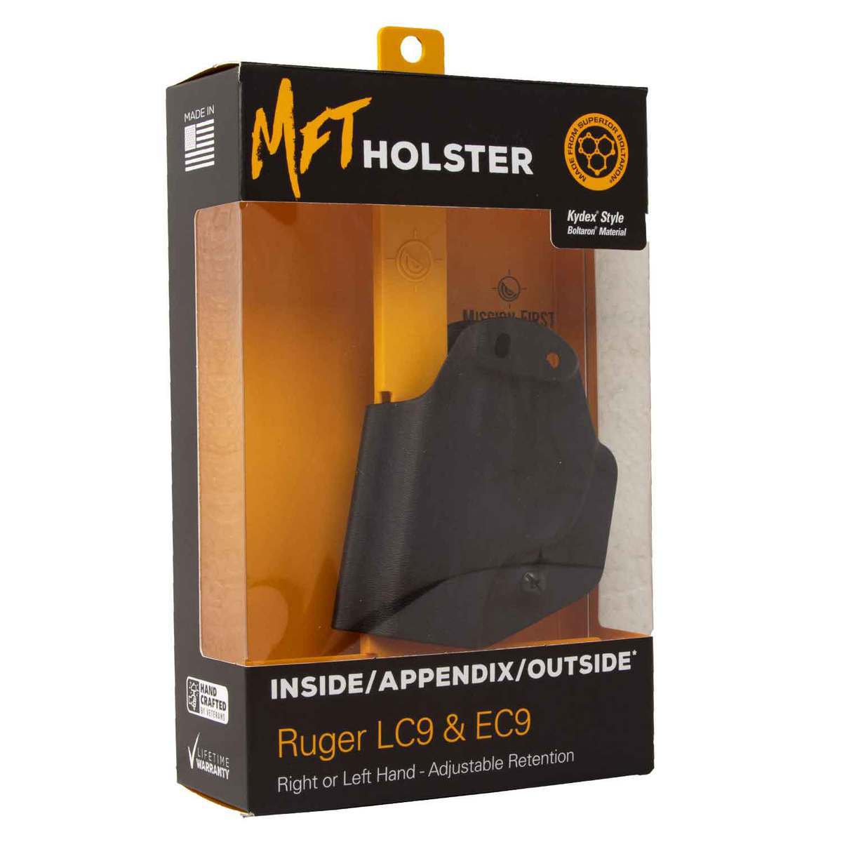 Mission First Tactical Versatile Ruger LC9/EC9 Inside/Outside the Waistband Ambidextrous Holster - Black Mission First Tactical Versatile Ruger LC9/EC9 Inside/Outside the Waistband Ambidextrous Holster - Black