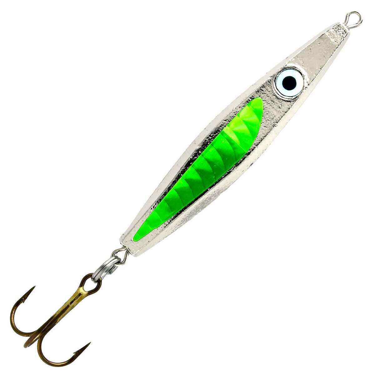 Mission Lures EJ Jigging Spoon - Emerald Shinner, 1oz, 3-1/10in