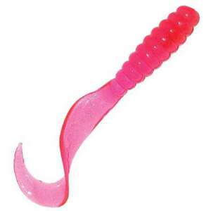 Mister Twister 3in Meeny Curly Tail Grub - Pink, 20pk