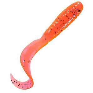 Mister Twister Teenie Curly Tail Grub - Opaque Red/White, 2in, 20pk