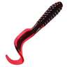 Mister Twister Teenie Curly Tail Grub - Red/Black, 2in, 20pk - Red/Black