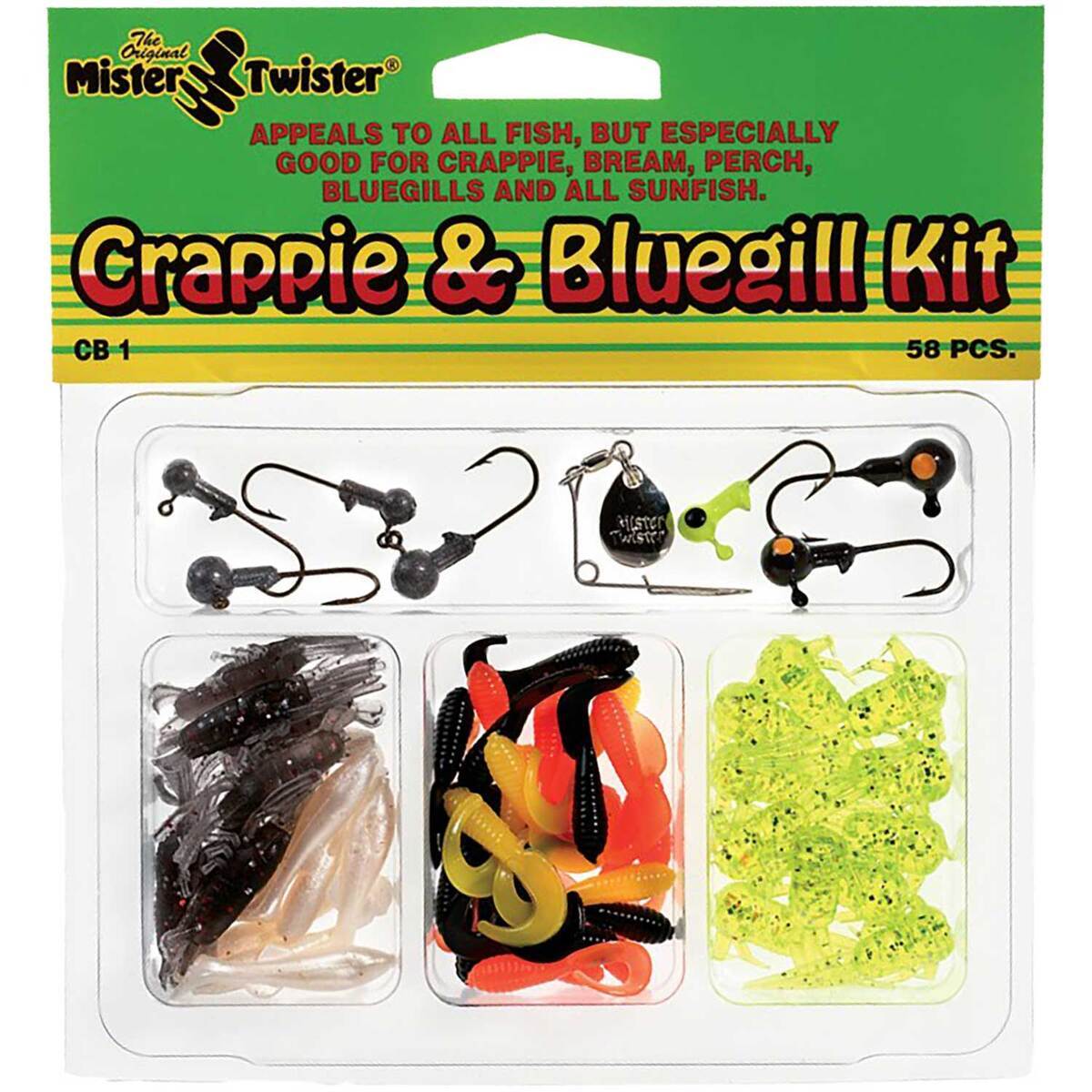 Mister Twister Lure Kit Crappie and Bluegill Soft Bait Grub - Multiple Colors, Various Sizes - Multiple Colors Mister Twister Lure Kit Crappie and Bluegill Soft Bait Grub - Multiple Colors, Various Sizes - Multiple Colors