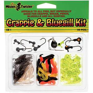 Mister Twister Crappie & Bluegill Lure Kit - Assorted, 57pcs