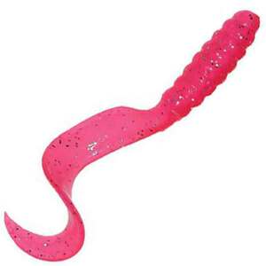 Mister Twister 3in Meeny Grub - Neon Pink Flake, 20pk