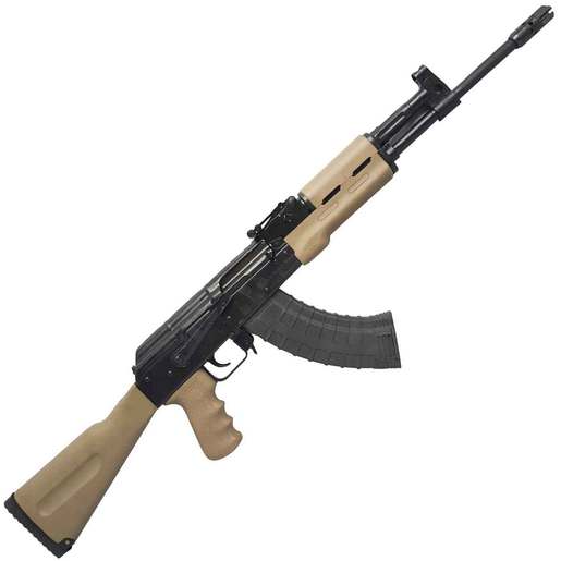 M+M Industries M10-762 7.62x39mm 16.5in Black/FDE Semi Automatic Modern Sporting Rifle - 30+1 Rounds - Flat Dark Earth image