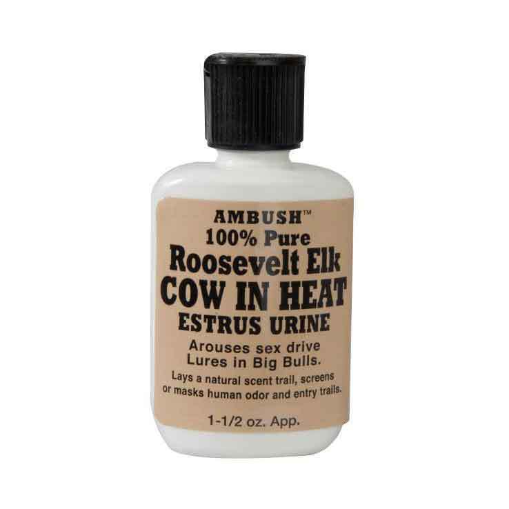 Moccasin Joe Roosevelt Cow Elk in Heat Scent Moccasin Joe Roosevelt Cow Elk in Heat Scent