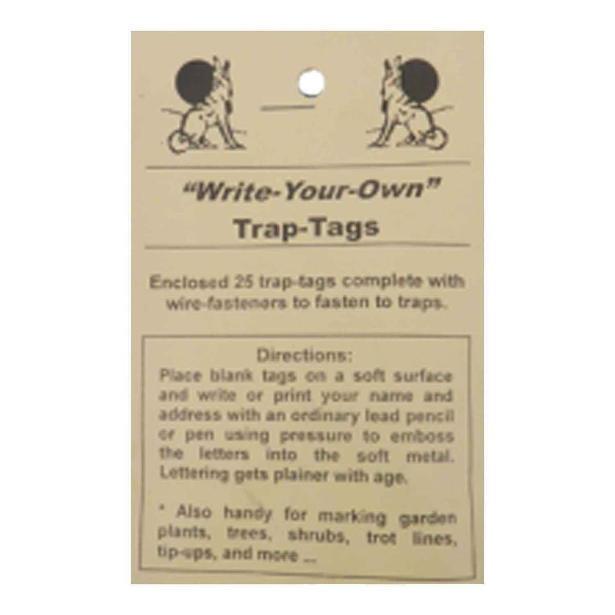 Montgomery Trap Tags - 25 Pack Montgomery Trap Tags - 25 Pack