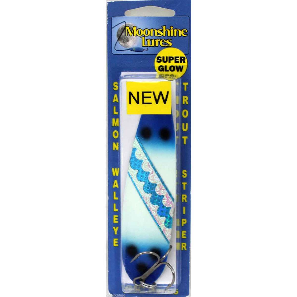 Moonshine Lures Original Moonshine Casting Spoon Blue Knight, 4in