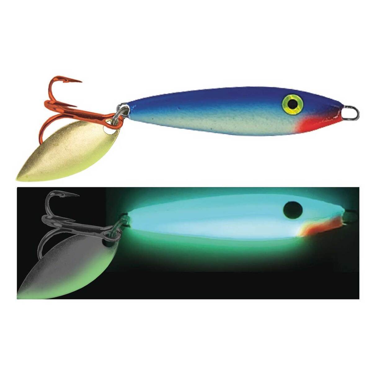 Moonshine Lures TwoFace Glow Shiver Spoon Sportsman's Warehouse