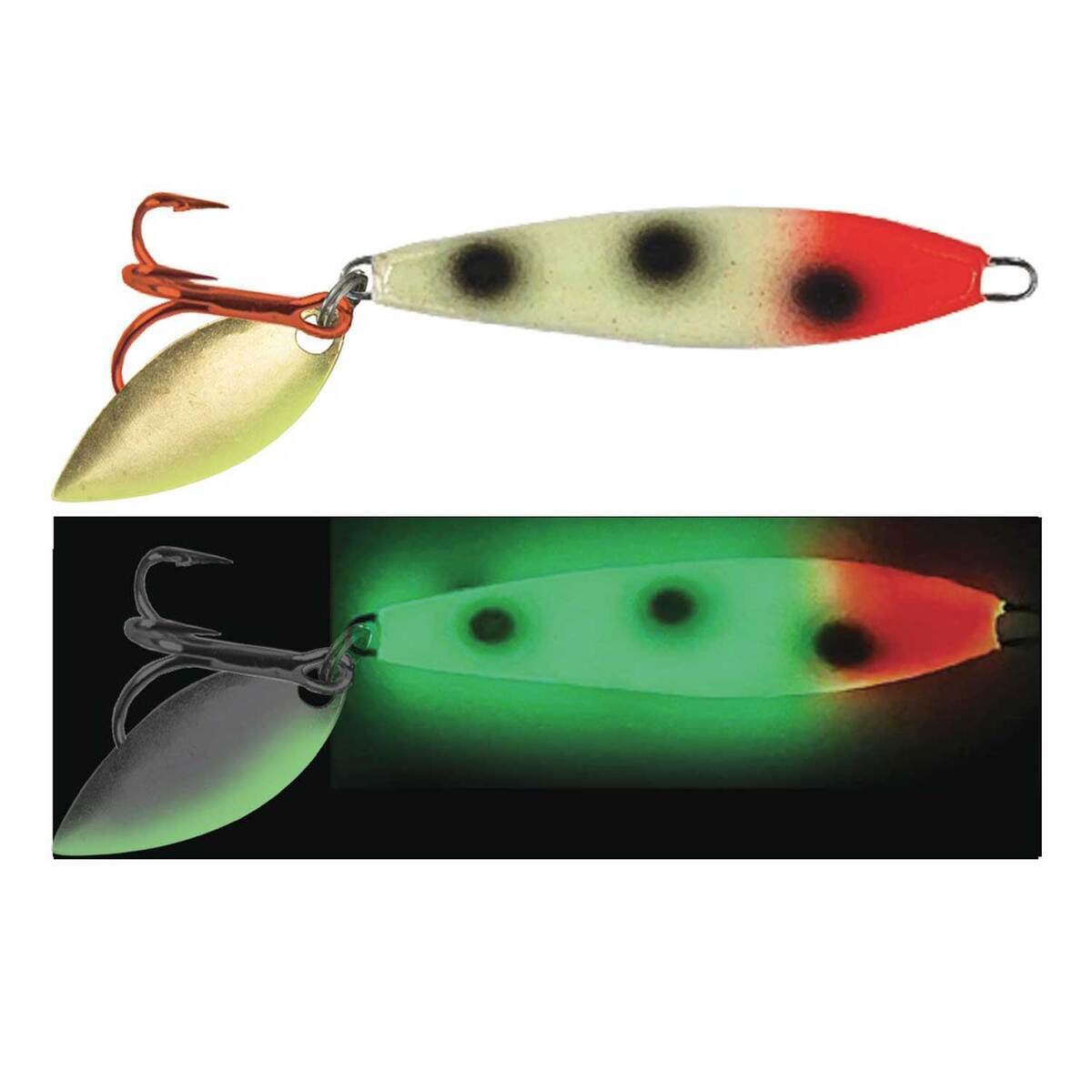 Moonshine Lures TwoFace Glow Shiver Spoon Sportsman's Warehouse