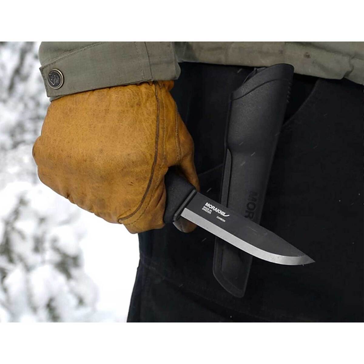 Morakniv Bushcraft 4.3 inch Fixed Blade Knife - Black Morakniv Bushcraft 4.3 inch Fixed Blade Knife - Black