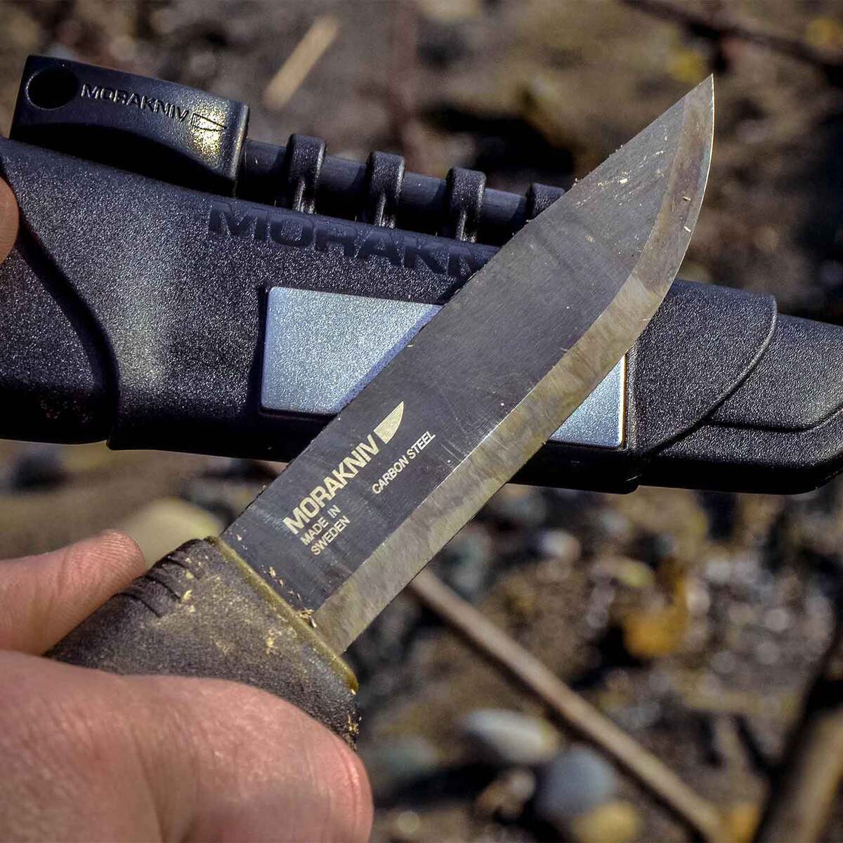 Morakniv Bushcraft Survival BlackBlade 4.29 inch Fixed Blade Knife - Black Morakniv Bushcraft Survival BlackBlade 4.29 inch Fixed Blade Knife - Black