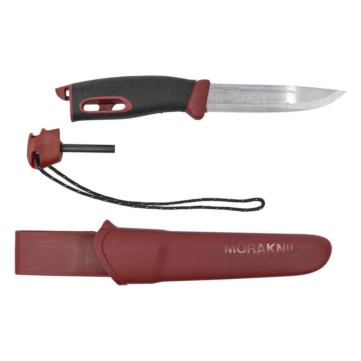 Morakniv Companion Spark 4.09 inch Fixed Blade Knife - Red Morakniv Companion Spark 4.09 inch Fixed Blade Knife - Red