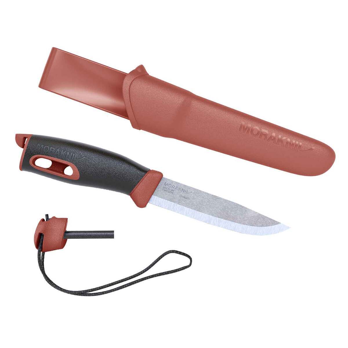 Morakniv Companion Spark 4.09 inch Fixed Blade Knife - Red Morakniv Companion Spark 4.09 inch Fixed Blade Knife - Red
