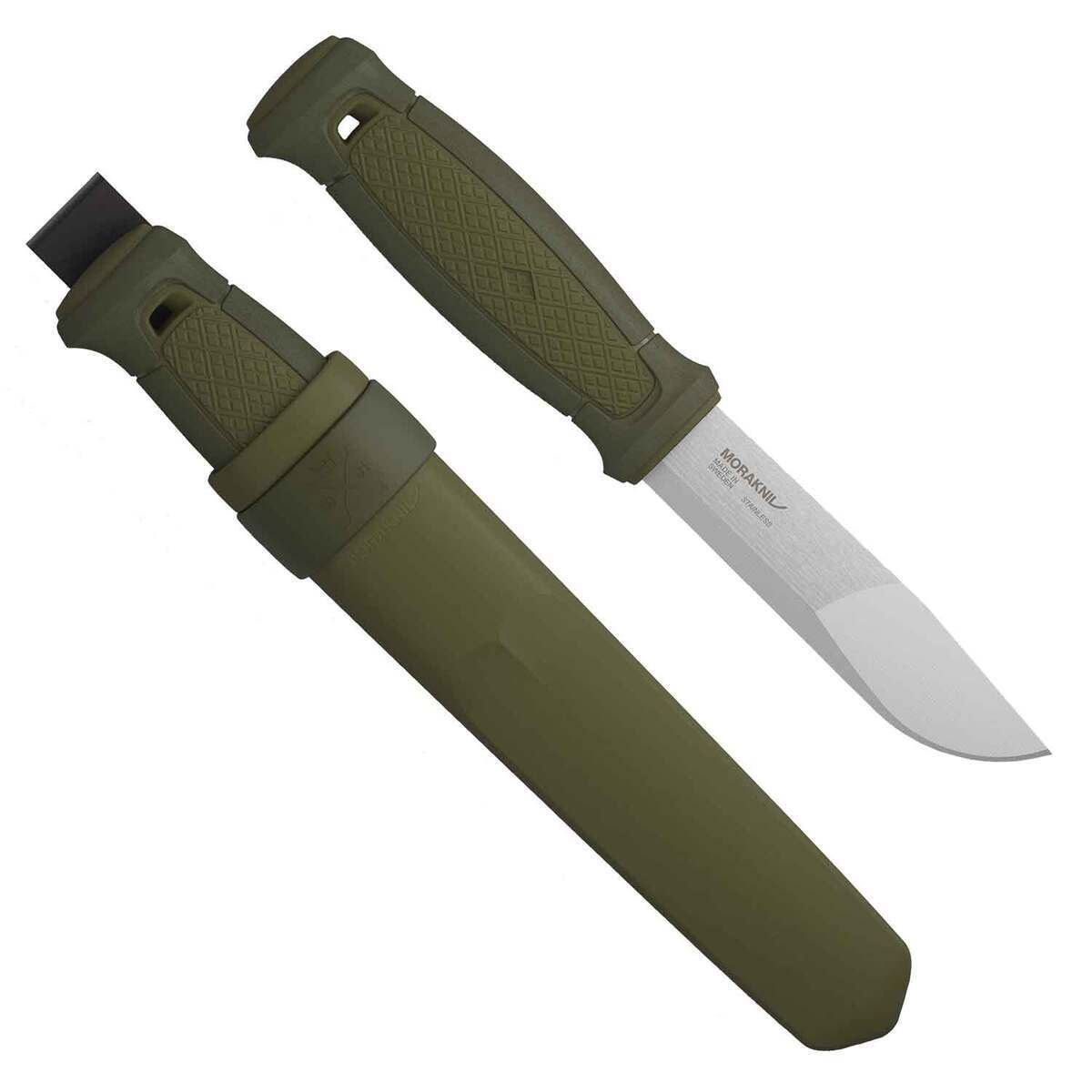 Morakniv Kansbol 4.29 inch Fixed Blade Knife - Green Morakniv Kansbol 4.29 inch Fixed Blade Knife - Green