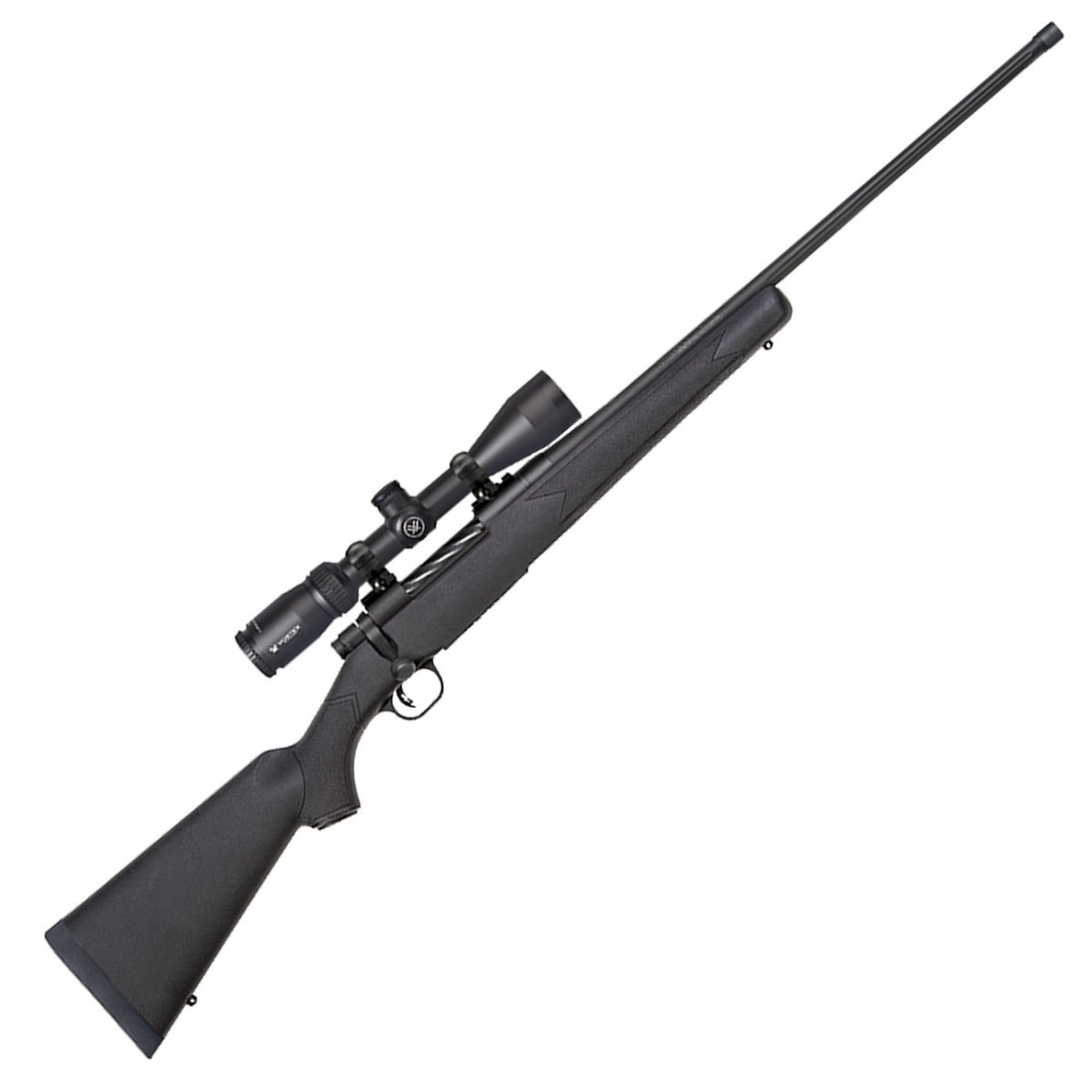 Mossberg Patriot 7mm Remington Magnum With Vortex Scope Black Bolt Action Rifle - Black Mossberg Patriot 7mm Remington Magnum With Vortex Scope Black Bolt Action Rifle - Black