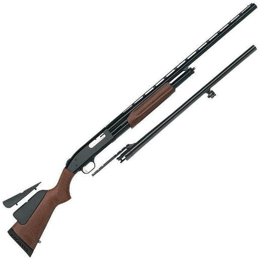 Mossberg 500 Combo Field/Deer Blued 12 Gauge 3in Pump Shotgun - 24in/28in - Brown image