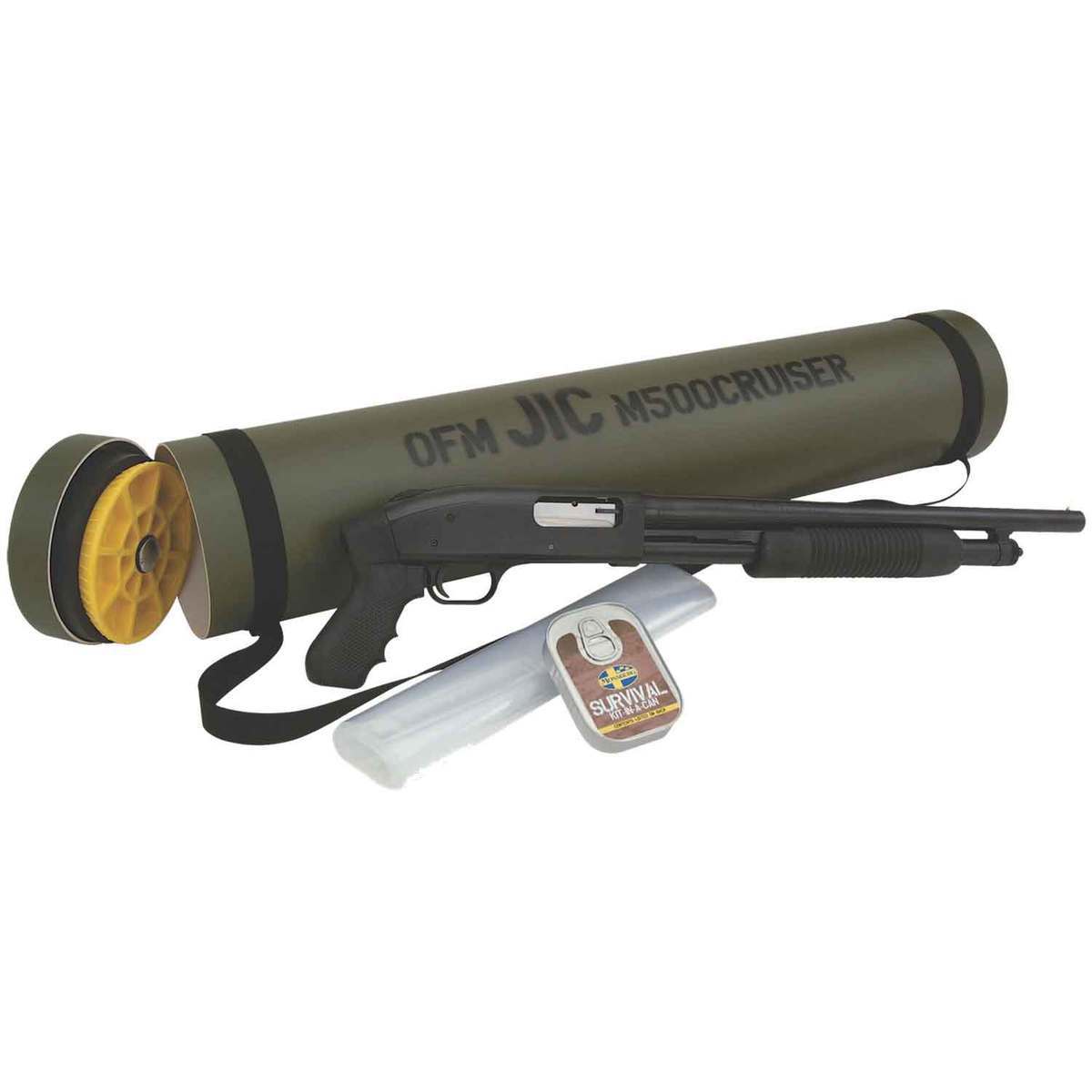 Mossberg 500 Tactical JIC Cruiser Kit 12 Gauge 3in Black Pump Action Firearm - 18.5in - Black Mossberg 500 Tactical JIC Cruiser Kit 12 Gauge 3in Black Pump Action Firearm - 18.5in - Black