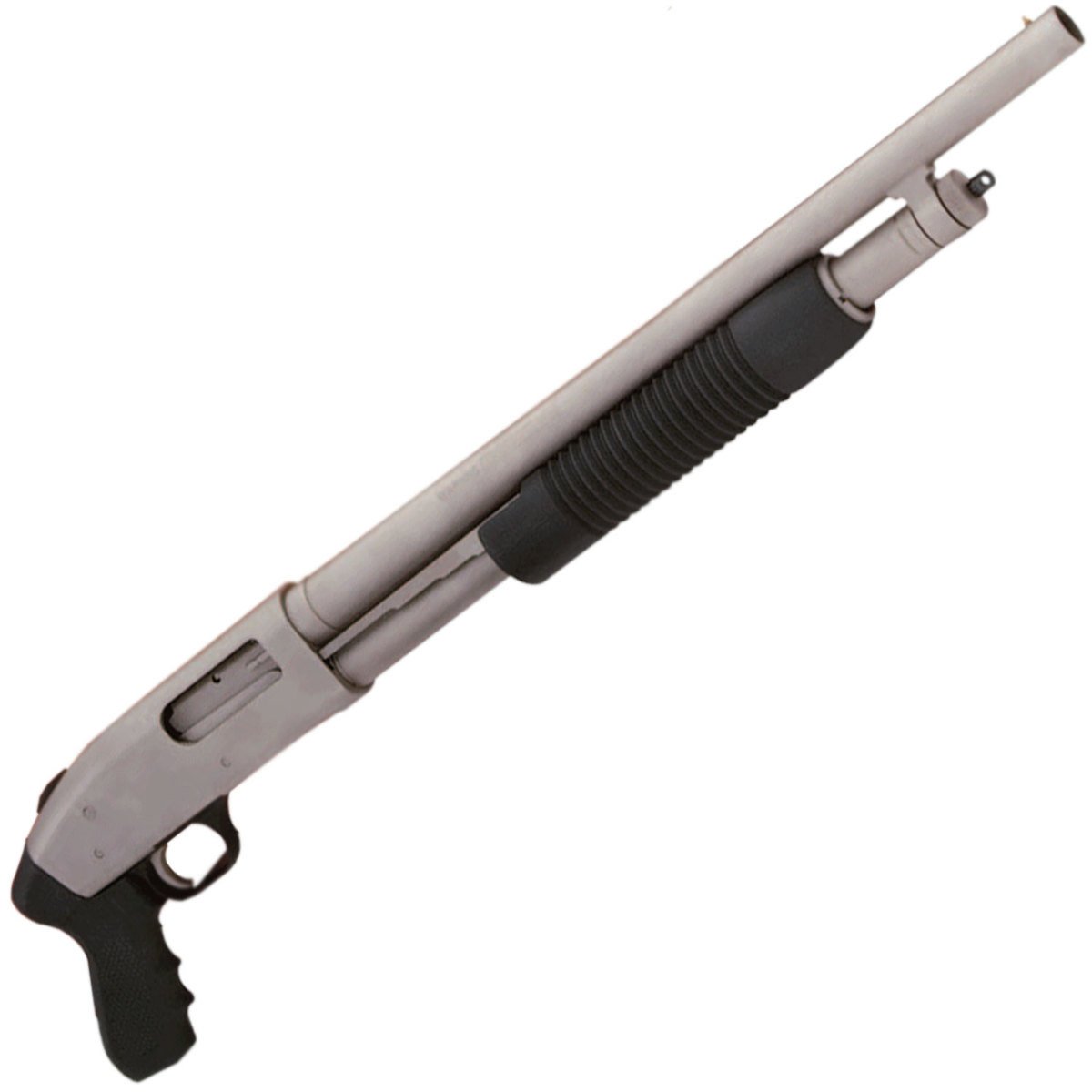 Mossberg 500 Tactical JIC Mariner Package 12 Gauge 3in Silver Marinecote Pump Action Firearm - 18.5in - Black Mossberg 500 Tactical JIC Mariner Package 12 Gauge 3in Silver Marinecote Pump Action Firearm - 18.5in - Black