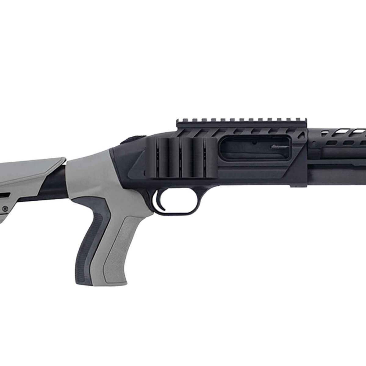 Mossberg 500 Tactical Matte Blued/Destroyer Gray 12 Gauge 3in Pump Shotgun - 18.5in - Gray Mossberg 500 Tactical Matte Blued/Destroyer Gray 12 Gauge 3in Pump Shotgun - 18.5in - Gray
