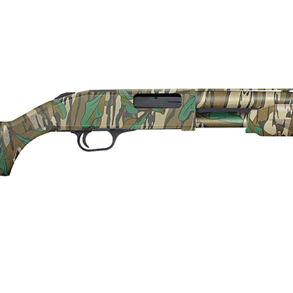 Mossberg 500 Turkey Mossy Oak Greenleaf 20 Gauge 3in Pump Shotgun - 22in - Camo Mossberg 500 Turkey Mossy Oak Greenleaf 20 Gauge 3in Pump Shotgun - 22in - Camo
