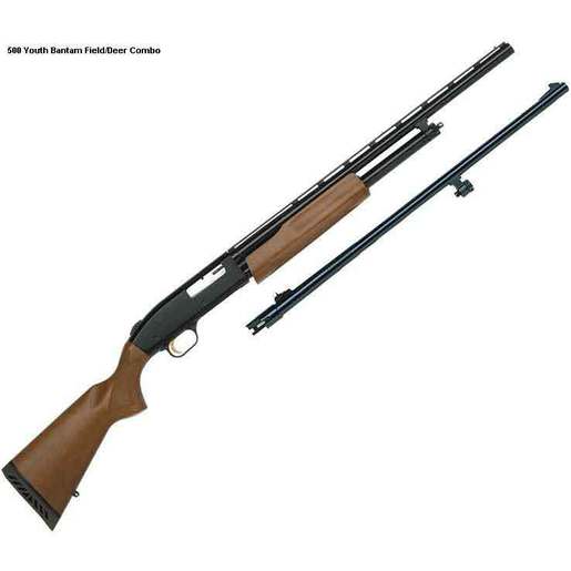 Mossberg 500 Compact Bantam Field/Deer Combo 20 Gauge 3in Blued Pump Action Shotgun – 22in