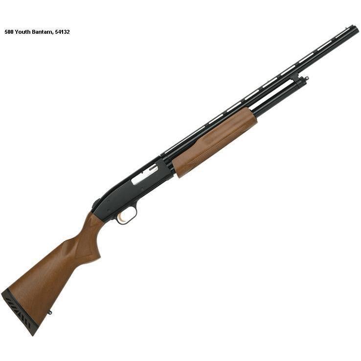 Mossberg 500 Compact Bantam 20 Gauge 3in Blued Pump Shotgun - 22in - Brown Mossberg 500 Compact Bantam 20 Gauge 3in Blued Pump Shotgun - 22in - Brown