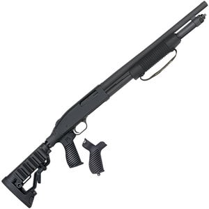 Mossberg 590 7-Shot Adjustable Stock Black 12 Gauge 3in Pump Action Shotgun - 18.5in