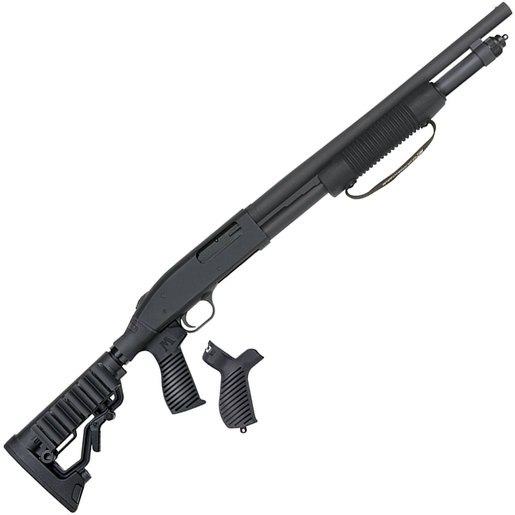 Mossberg 590 7-Shot Adjustable Stock Black 12 Gauge 3in Pump Action Shotgun - Black image