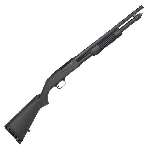 Mossberg 590 7-Shot Matte Blued 20 Gauge 3in Pump Action Shotgun - 18.5in - Black image