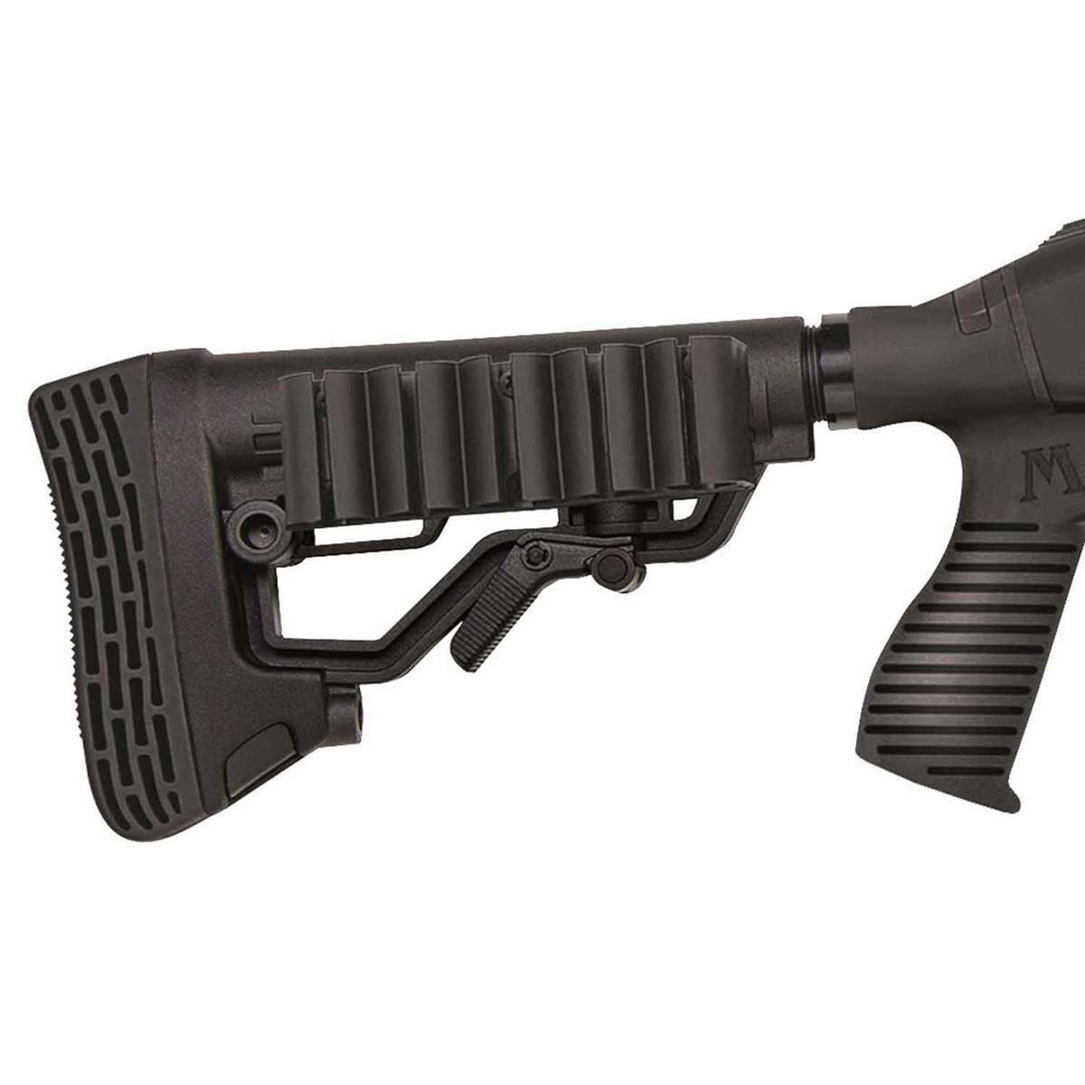 Mossberg 590 9-Shot FLEX Stock Pistol Grip Kit 12 Gauge 3in Black Pump Action Shotgun - 20in - Black Mossberg 590 9-Shot FLEX Stock Pistol Grip Kit 12 Gauge 3in Black Pump Action Shotgun - 20in - Black